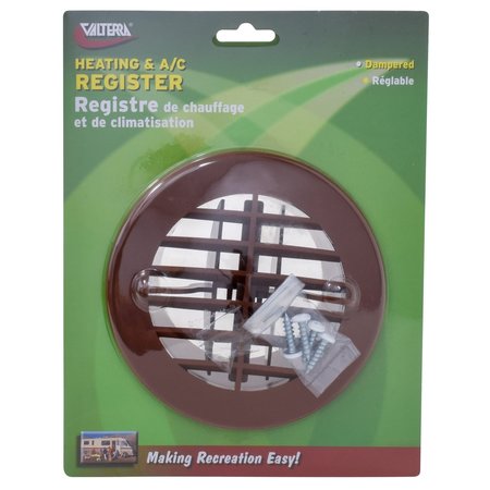 VALTERRA ROUND REGISTER, BROWN, CARDED A10-3352VP